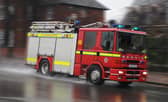 Emergency services are at the scene of the blaze.