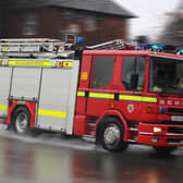 Emergency services are at the scene of the blaze.