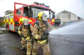 Stock photo of the Scottish Fire and Rescue Service in action.