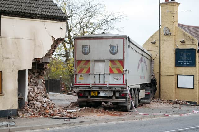 The scene soon after the crash in November 2024. Photo: Jamie Ricketts