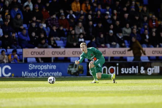Shrewsbury Town goalkeeper Matt Cox