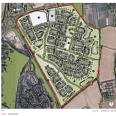 A map of the proposed site. Picture: Shropshire Council planning portal.