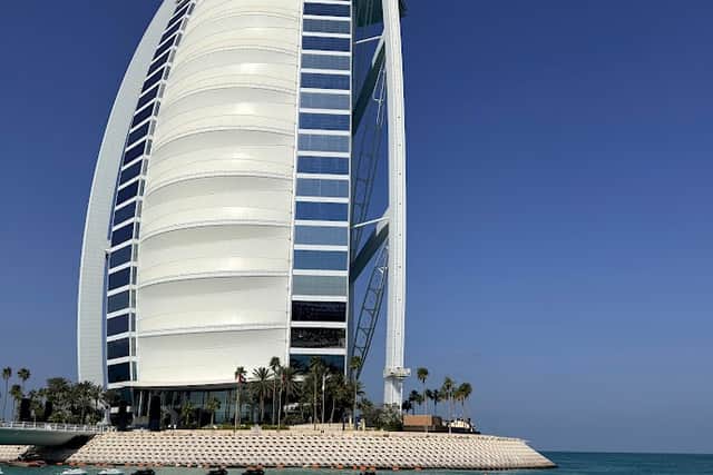 Lex and Edward had been enjoying a relaxing holiday when Dubai was attacked. Picture: Lex Butler