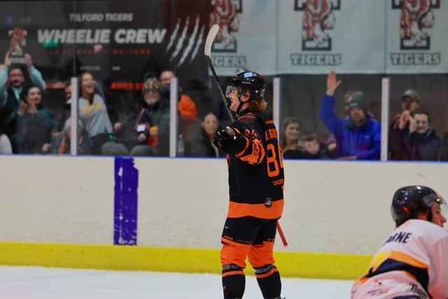 Kyle Ferguson, scorer of Tigers' third goal. Picture: Edward Bowen