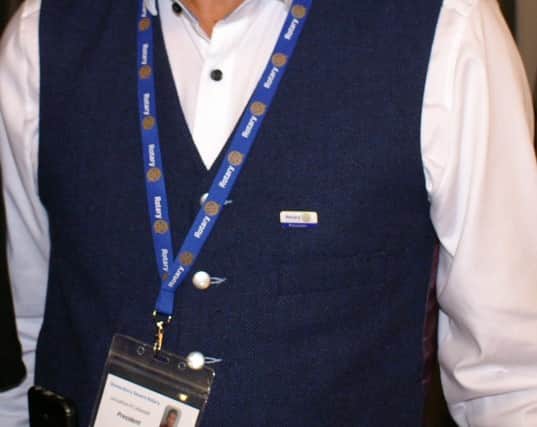 Rotary president Johnathan Callwood is pleased to have been able to support our regular charities – and some new ones.