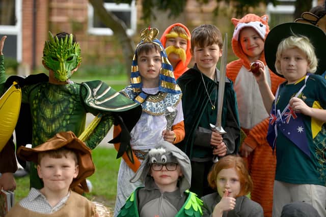 World Book day at Prestfelde School in Shrewsbury. Photo: Steve Leath