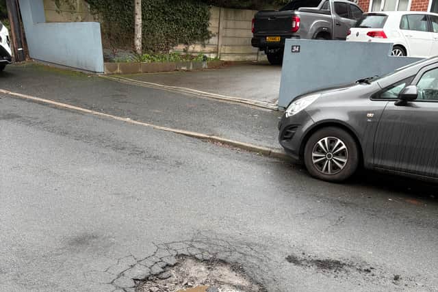 This pothole in Coseley would cause some damage