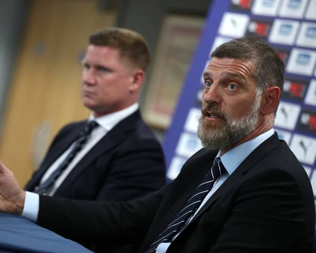 Slaven Bilic alongside Luke Dowling (AMA)