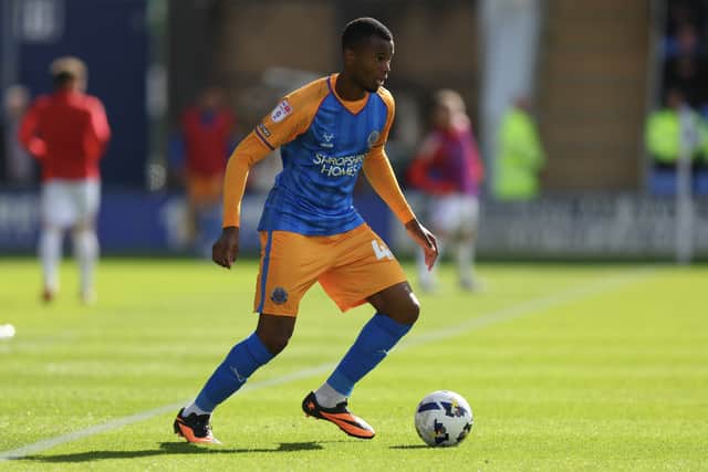 Bradley Ihionvien of Shrewsbury Town