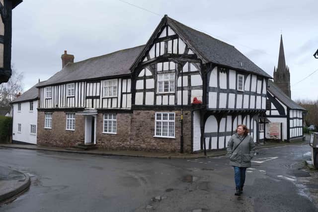 Mid Wales Journal reporter Karen Compton in the one of the main locations for Hamnet next to the Lal Bagh. Andy Compton image