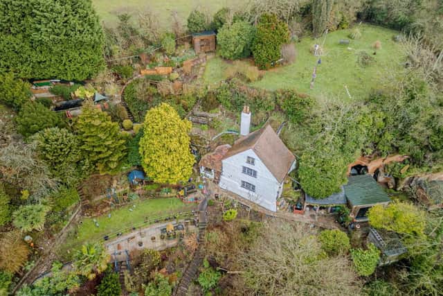 A stunning 16th-century West Midlands cottage built into a carved-out cave has gone on sale