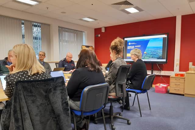 Shropshire and Wrekin Fire and Rescue Authority's audit and standards committee met at Shrewsbury Fire Station on February 2. Picture: LDRS