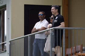Happier times - Shilen Patel, left, and Andrew Nestor in Austria last summer. (Photo by Adam Fradgley/West Bromwich Albion FC via Getty Images)