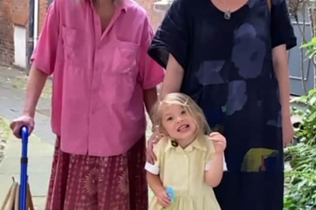 Rose Roberts, left, her daughter Jessica Richards and granddaughter Alora