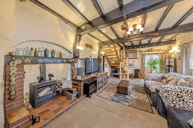 A stunning 16th-century West Midlands cottage built into a carved-out cave has gone on sale