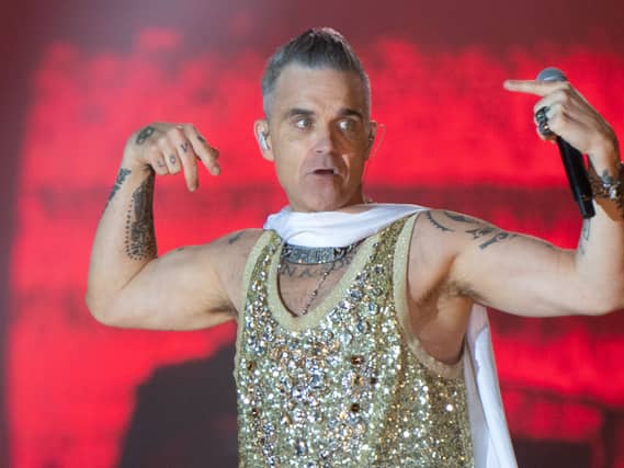 Robbie Williams will fill the Civic stage on Monday night
