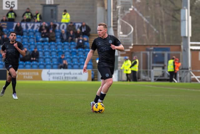 Shrewsbury Town’s Anthony Scully was replaced at half-time. Picture: Oliver Jones