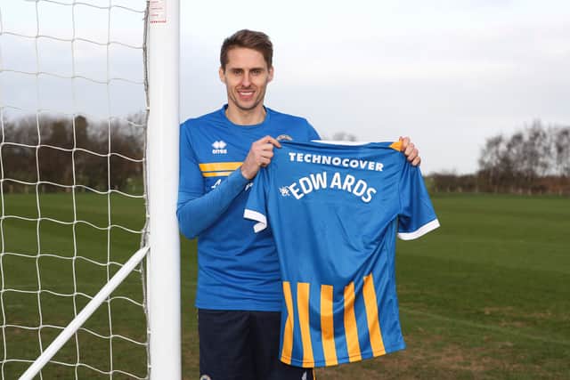 Dave Edwards enjoyed two spells at his boyhood club Shrewsbury. Picture: AMA