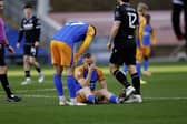 Anthony Scully was forced off against Bristol Rovers