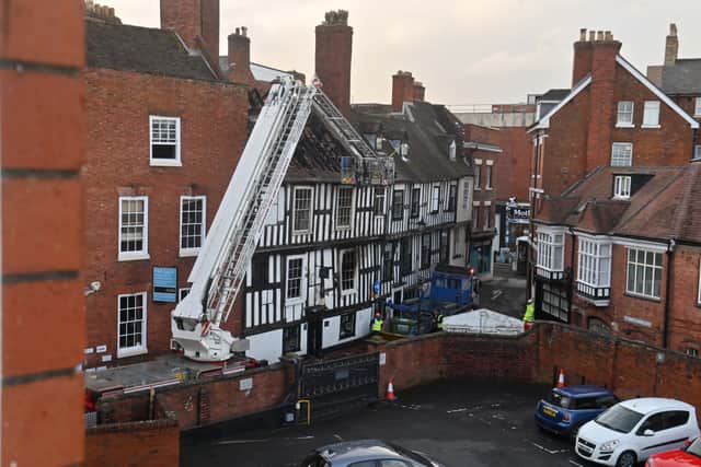 The historic Perches House was significantly damaged in the fire that claimed the life of 81-year-old Rose Roberts