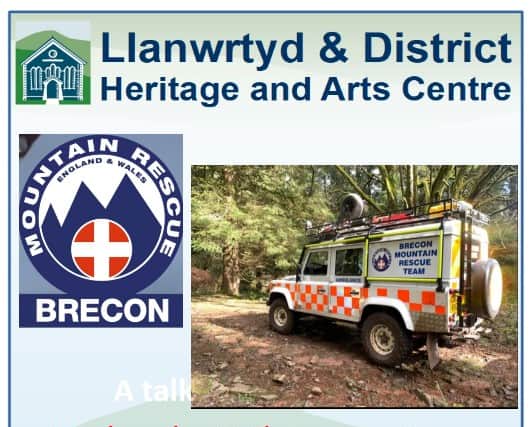 The Brecon Rescue Service talk will take place in Llanwrtyd Wells