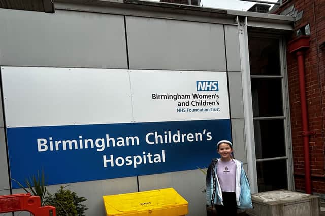 Imogen at Birmingham Children's Hospital