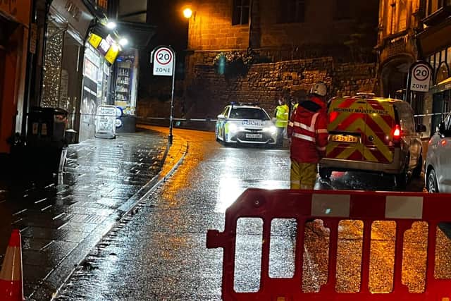 The scene of the fire in Shrewsbury