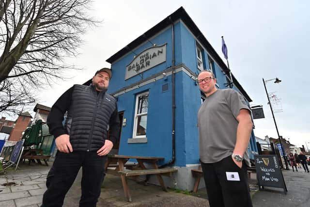 Ollie Parry (right), pictured with Kev Rippard, runs The Salopian Bar in Shrewsbury