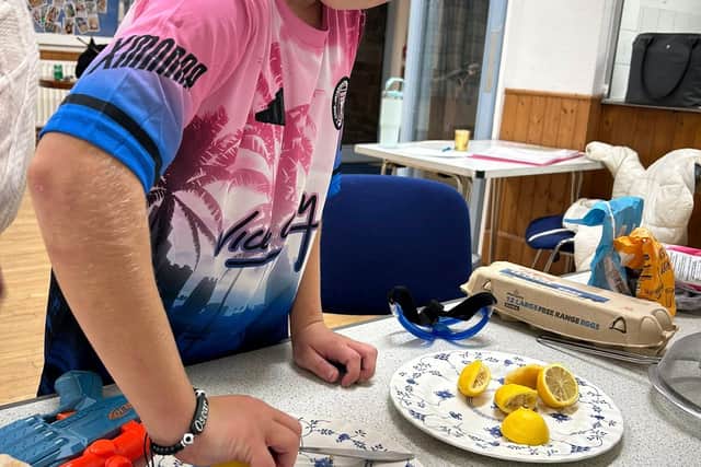 A youngster at Hinstock Youth Club.