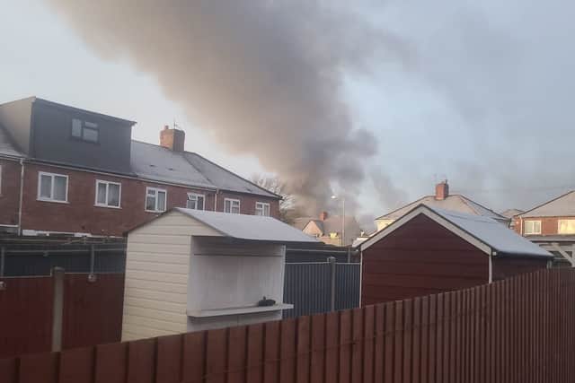 Residents reported seeing smoke at around 7.30am