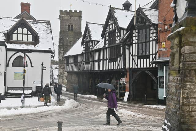 Shropshire is braced for more disruption this weekend as Thursday's snowfall turns to ice. Photo: Steve Leath