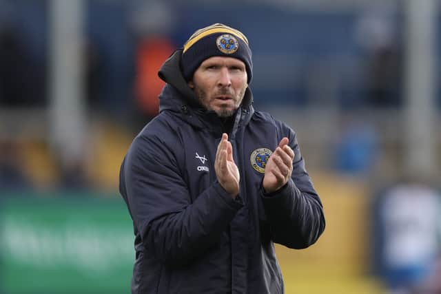 Shrewsbury Town boss Michael Appleton