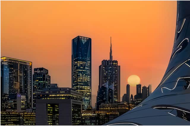 Maria Macklin - View of Dubai from the Museum
