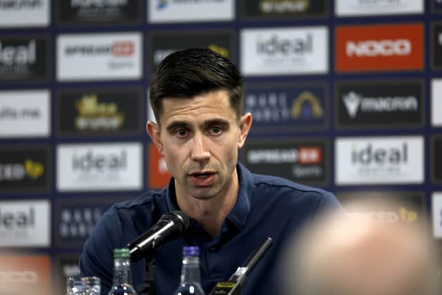 Eric Ramsay during a press conference on Wednesday (Photo by Adam Fradgley/West Bromwich Albion FC via Getty Images)
