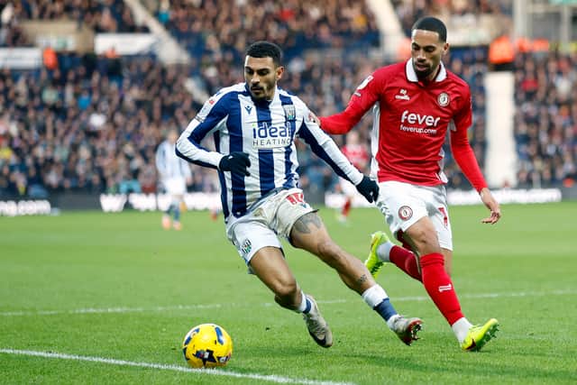 Karlan Grant has been one of Albion's better performers in recent matches. (Photo by Adam Fradgley/West Bromwich Albion FC via Getty Images)