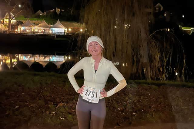 One of the runners who took part in the New Year's Eve event