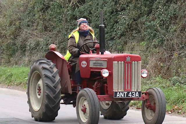 Sarah Bradbury from Adbaston - only her second road run.