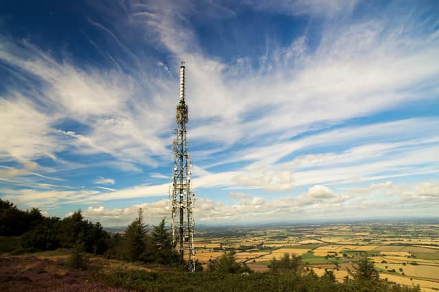 'Happy 50th birthday to the iconic Wrekin mast' - it started life as an early 1970s model and constructed in 1975. Photo: Kim White (Getty Images/iStockphoto)