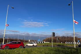 There are now around 350 flags in the Shrewsbury area, according to the organiser of the Raise The Flags Shrewsbury Plus campaign