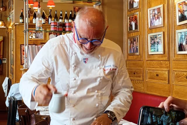 Michelin-starred chef Joseph 'Pepo' Viola shows off his culinary skills at Daniel et Denise