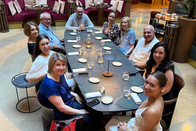 Dinner in the former 'traboule' at Cour des Loges hotel