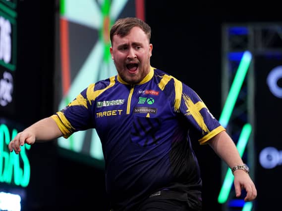Luke Littler will be aiming for the win again in Birmingham. Picture: Martin Rickett/PA