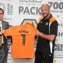 New Wolves head coach Walter Zenga with Jeff Shi in the summer of 2016