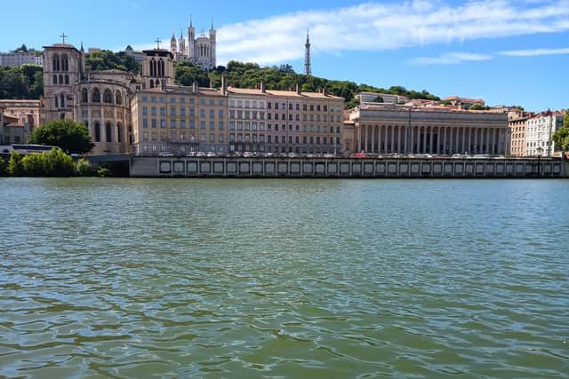 Lyon's old town viewed from across the River Seine