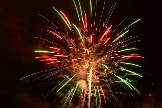 A spectacular firework display followed the Christmas lights switch-on. Picture: Dave Bagnall