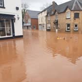 Flooding in Tenbury Wells last year