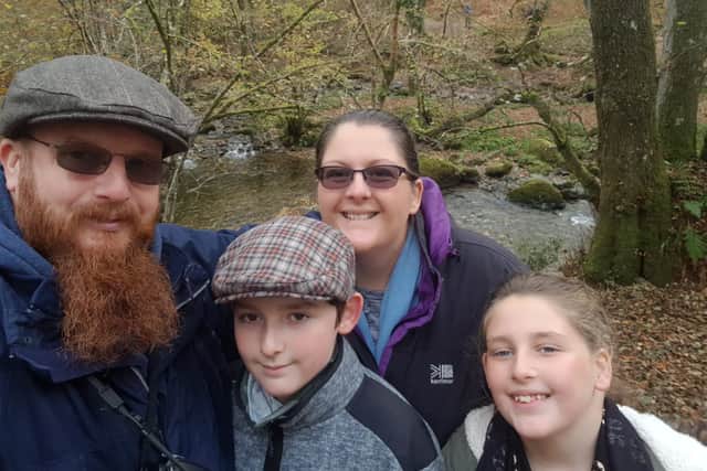 Ben as a youngster with his family