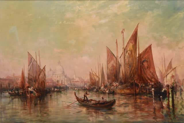 This maritime painting by Oliver Ussison Hodgson sold for £1,800