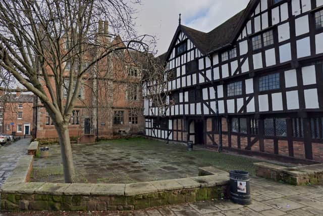 The courtyard outside Rowley's Mansion. Picture: Google