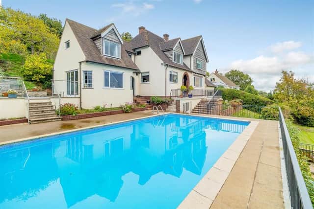 The large outdoor swimming pool. Picture: Miller Evans/Rightmove